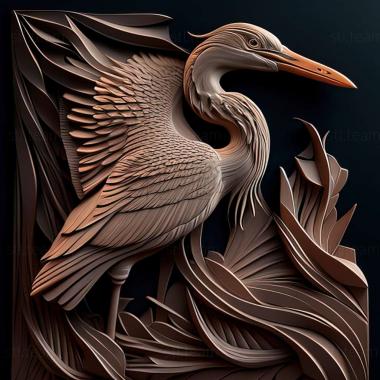 3D model heron (STL)